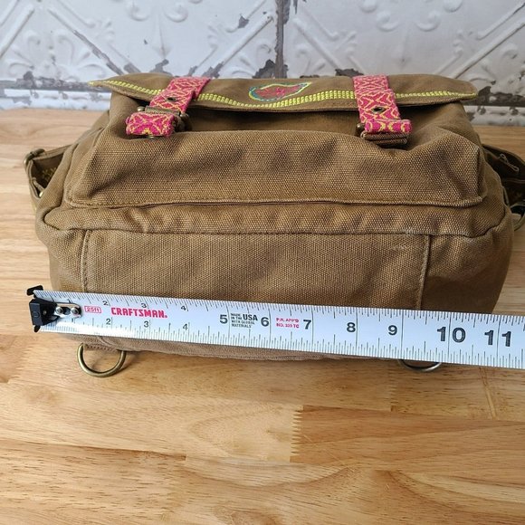 American Girl Lea Clark Messenger Bag For Girls Canvas Bag Embroidered Floral - Picture 5 of 9